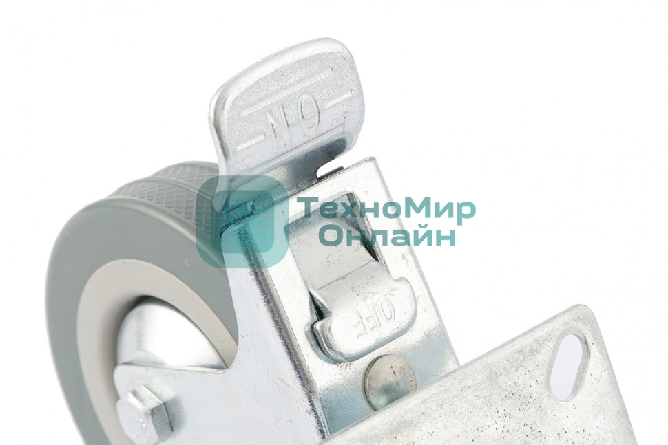 Колесо Сибртех поворотное с тормозом d-50мм крепление  платформенное