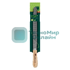 Напильник Сибртех, 200 мм, плоский, деревянная ручка