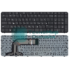 Клавиатура для ноутбука HP Pavilion 17 17-E черная с рамкой