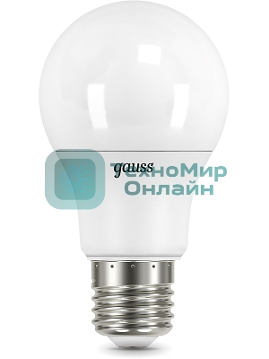Лампа светодиодная Gauss A60 12Вт цок.: E27 шар 220B 4100K св. свеч. белый нейт. A60 (упак.: 10 шт) (102502212)