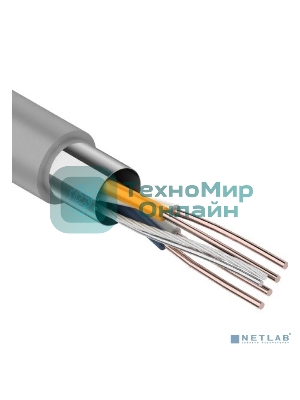 Кабель витая пара Rexant FTP 2PR 24AWG, cat.5e STRANDED (бухта 305 м)