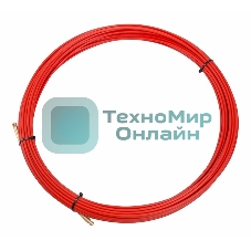 Протяжка кабельная Rexant (мини УЗК в бухте), стеклопруток, d=3,5мм, 20м красная
