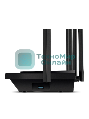 Роутер TP-Link Archer AX73 AX5400 Dual Band Wireless Gigabit Router, 1.5 GHz Tri-Core CPU, 1 GE WAN + 4 GE LAN ports, 1× USB 3.0 Port, support 1024-QAM, OFDMA, MU-MIMO, Airtime Fairness, Beamforming, 160MHz Channel Width, come with HomeShieldTM, support Russia PPTP/L2TP/PPPoE