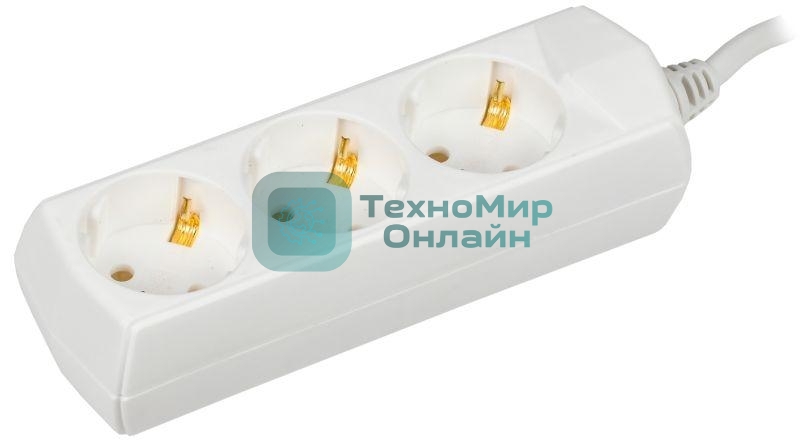 Удлинитель 3х7 м с заземл. 10А 250В У03 GENERICA 2P+PE 3х1 кв.мм IEK WYP10-10-03-07-Z-G