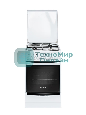 Плита комбинированная Gefest ПГЭ 5112-02 белый, конфорок 3 газовых и 1 электрическая, духовка 55 л, 50 см x 85 см x 58.5 см