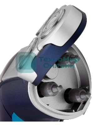 Электробритва роторная Starwind SSH 1525 реж.эл.:3 питан.:аккум. голубой/черный