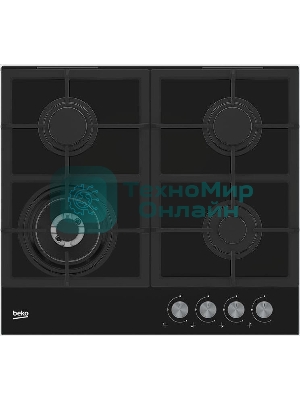 Газовая варочная панель Beko HILW 64225 S, черный