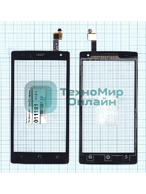 Сенсорное стекло (тачскрин) для Acer Liquid Z5 Z150, черное