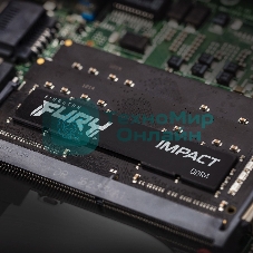 Оперативная память Kingston Fury Impact, DDR5, 16Gb (1x16Gb), 6000MHz, CL38, ECC SO-DIMM