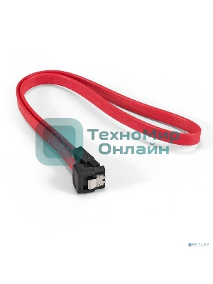 Кабель SATA ExeGate EX-CC-SATADATA90-0.5L (7pin/7pin, угловой разъем, металлические защелки, 0,5м)