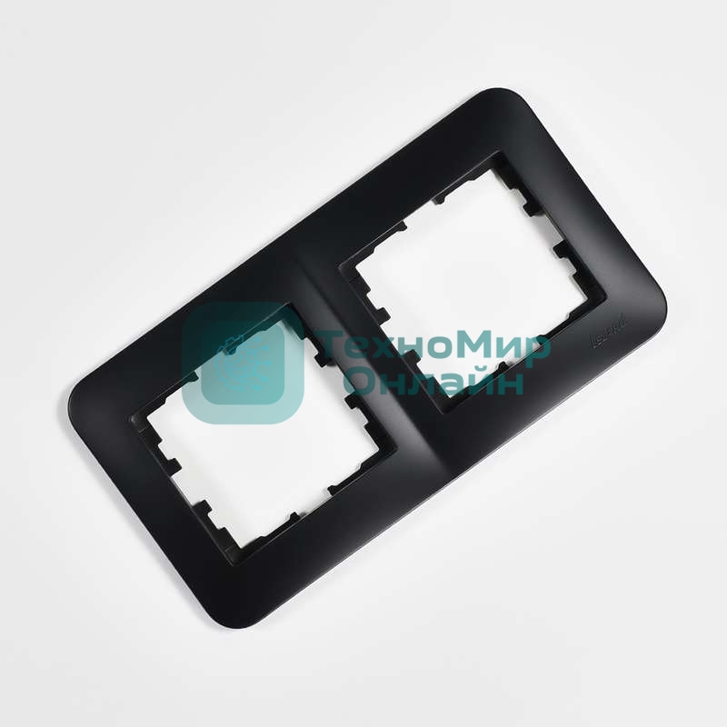 Рамка 2-м KARINA LIFE горизонт. черный бархат LEZARD 708-4200-147