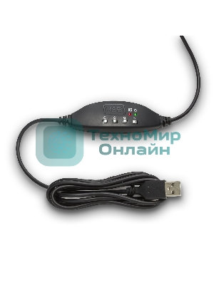 Гарнитура Exegate 960 USB Stereo чёрный, проводная, USB, регулятор громкости