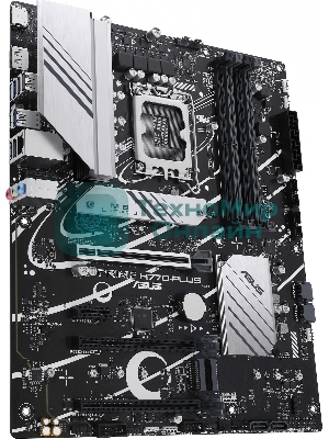 Материнская плата ASUS PRIME H770-PLUS, LGA 1700, Intel H770, 4xDDR5, 4xSATA, 3xM.2 PCIe 4.0 x4, 1xPCIe 5.0 x16, 2xPCIe 4.0 x4, 1xHDMI, 1xDP, 1xUSB-C 3.2 Gen 2, 2xUSB 3.2 Gen 2, 3xUSB 3.2 Gen 1, 1x 2.5Gb LAN, 3x3.5 мм, 7.1, ATX