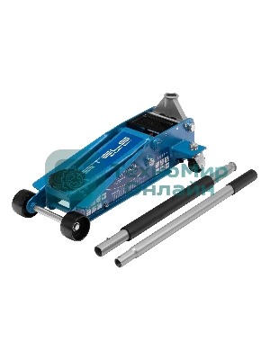 Домкрат Stels 51133 гидравлический подкатной быстрый подъем 3 т quick lift 130–465 мм профессиональный