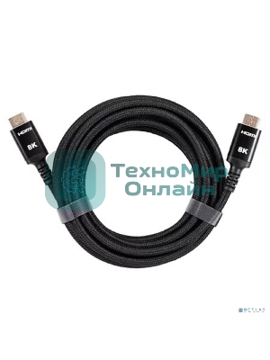 Кабель iOpen HDMI 19M/M,ver. 2.1 8KX60Hz (Econom) оплетка 5m ACG859B-5.0
