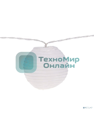 Гирлянда садовая Rexant Денг, 335 см, 3000К, встроенный аккумулятор, солнечная панель, коллекция Пекин