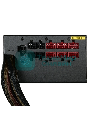 Блок питания CWT PUO1050V-G, 1050Вт, 80 PLUS Gold, 140мм, модульный, черный