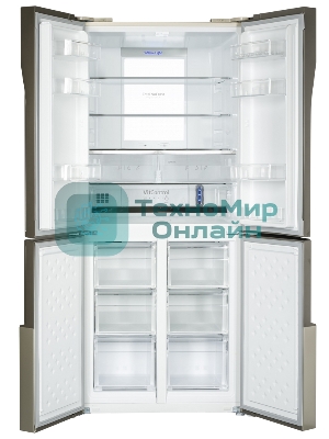 Холодильник Hansa FY418.3DFXC нержавеющая сталь трехкамерный 274/144л морозилка снизу