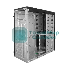 Компьютерный корпус Miditower ExeGate CP-601 Black, ATX, (CP450W, 80мм), 2хUSB, Audio
