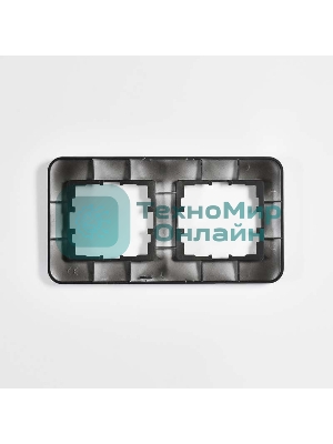 Рамка 2-м KARINA LIFE горизонт. черный бархат LEZARD 708-4200-147