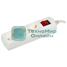 Удлинитель 3х3 м с заземл. 10А 250В У03В GENERICA 2P+PE 3х1 кв.мм IEK WYP10-10-03-03-ZK-G