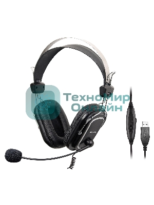 Гарнитура A4Tech HU-50 чёрный, проводная