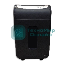 Шредер Office Kit S218 (1,9x13) черный (секр.P-5)/фрагменты/22лист./30лтр./скрепки/скобы/пл.карты/CD