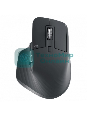 Мышь беспроводная Logitech MX Master 3s графитовый, 8000 dpi, радиоканал, Bluetooth, USB, кнопки - 7