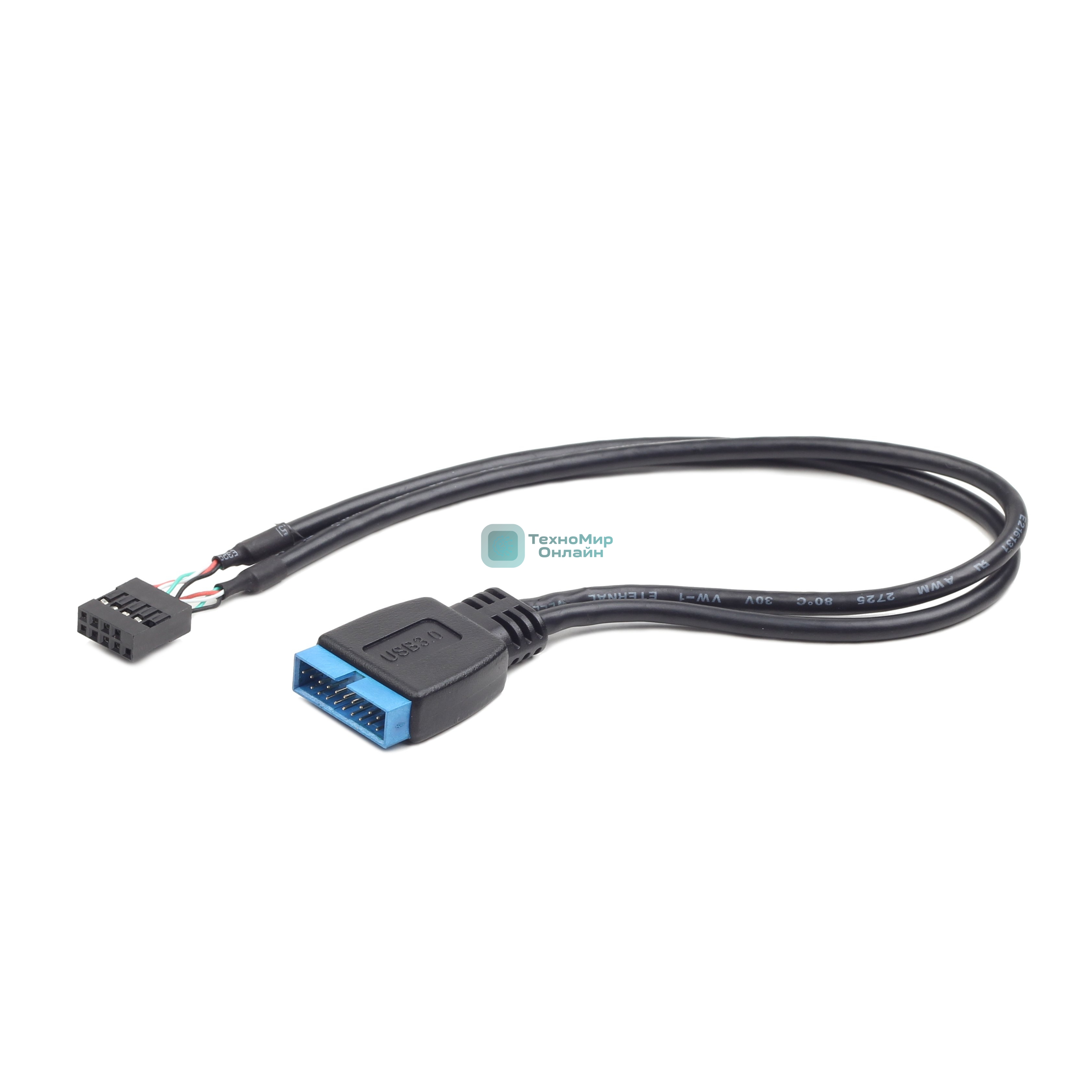 Кабель Cablexpert Внутренний USB2 - USB3 кабель, 9pin/19pin, 0.3m (CC-U3U2-01)