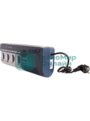 Стабилизатор RUCELF SRW-1000-D 1000ВА, диапазон 140-270,однофазный,управление релейное, дисплей,точность 220+-6%, КПД 98%.