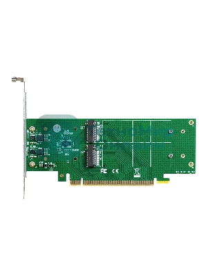 Переходник ExeGate EXE-597E4 (4 x M.2 M key -> PCI-E x16 v3.0, для установки четырех SSD M.2 2230/2242/2260/2280/22110 M key NGFF в слот PCI-E, материнская плата должна быть c функции Bifurcation PCI-E)