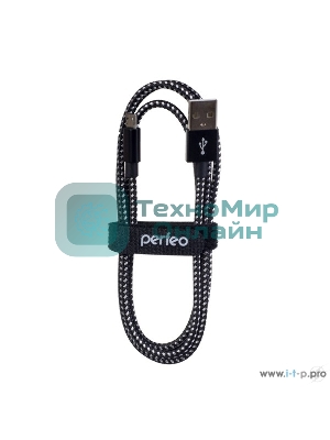 Кабель PERFEO USB2.0 A вилка - Micro USB вилка, черно-белый, 3 м (U4802)