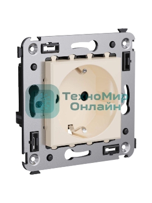 Розетка СП 3п 2P+E Avanti 