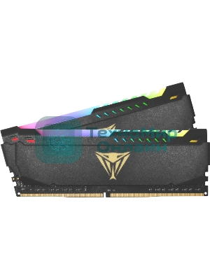 Оперативная память Patriot Viper Steel, DDR4, 16GB (2x8GB), 3600MHz, CL20, DIMM, с радиатором, RGB, черный