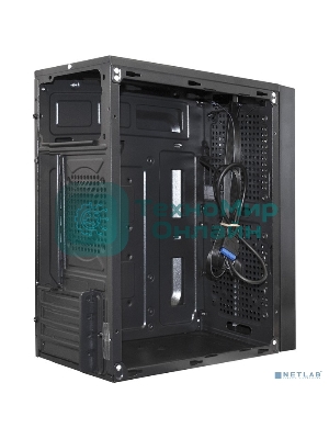 Компьютерный корпус Minitower ExeGate mEVO-9302-RGb-700W-12 (mATX, БП 700NPX с вент. 12см, 2хUSB+1хUSB 3.0, HD аудио, черный с RGb подсветкой)