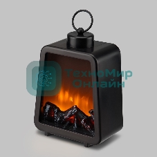 Светодиодный камин Лофт с эффектом живого огня 17х10х24,5 см, с USB, черный NEON-NIGHT