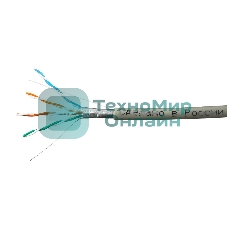 Кабель SkyNet Premium FTP indoor 4x2x0,51, медный, FLUKE TEST, кат.5e, однож., 305 м, box, серый