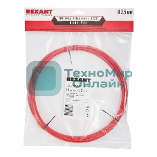 Протяжка кабельная Rexant (мини УЗК в бухте), стеклопруток, d=3,5мм, 15м красная