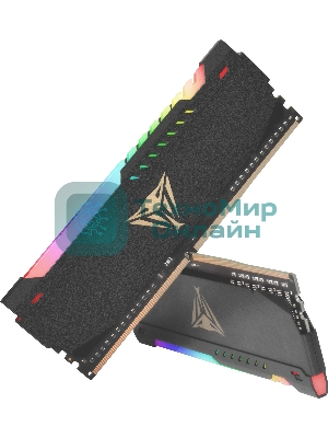 Оперативная память Patriot Viper Steel, DDR4, 16GB (2x8GB), 3600MHz, CL20, DIMM, с радиатором, RGB, черный