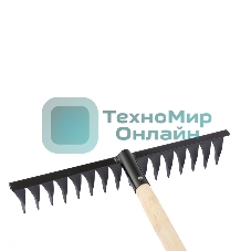 Грабли Сибртех 16-зубые, 420 мм, с черенком