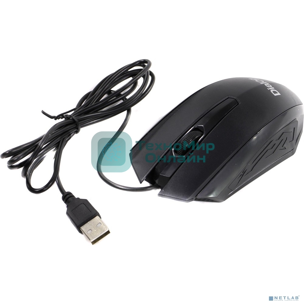 Мышь проводная Dialog Comfort MOС-19U черный, 1200 dpi, USB, кнопки - 3