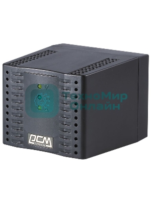 Стабилизатор напряжения Powercom Voltage Regulator, 3000VA, Black, Schuko