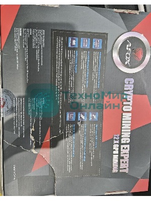 (Поврежденная упаковка) Материнская плата AFOX AFB250-BTC12EX, LGA 1151, Intel B250, 2xDDR4, 4xSATA, 1xPCIe 3.0 x16, 11xPCIe x1, 1xDVI-D, 1xVGA, 1x 100Mb LAN, 2xUSB-A 2.0, 2xUSB-A 3.2 Gen 1, ATX