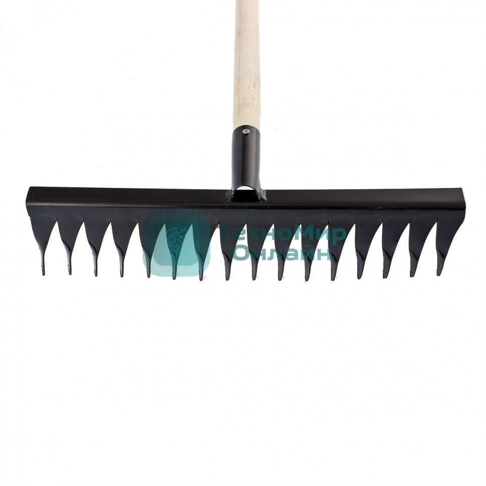 Грабли Сибртех 16-зубые, 420 мм, с черенком