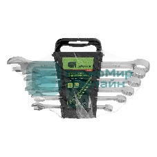 Набор ключей комбинированных Сибртех, 8 - 17 мм, CrV, 6 шт.