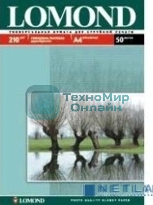 Фотобумага Lomond 0102021 A4/210г/м2/50л./белый глянцевое/матовое для струйной печати