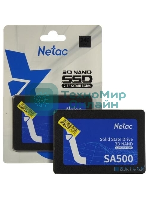 Накопитель SSD Netac SA500, 240Gb, SATA, 2.5