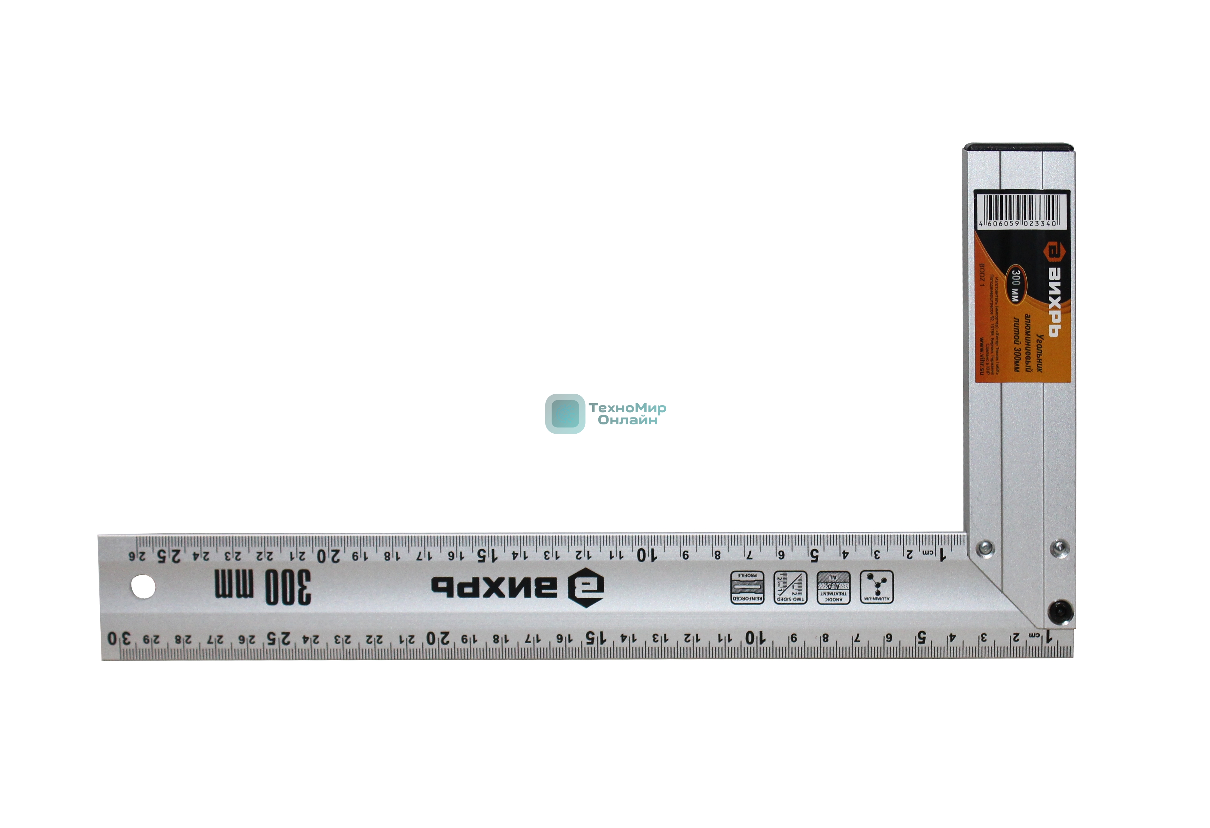 Угольник алюминиевый литой 300 мм