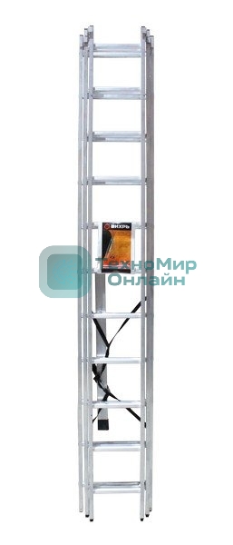 Лестница алюминиевая трехсекционная ЛА 3х11 Вихрь