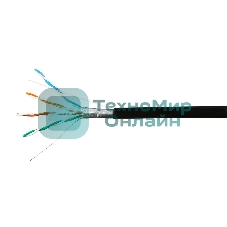 Кабель SkyNet Premium FTP outdoor 4x2x0,51, медный, FLUKE TEST, кат.5e, однож., 305 м, box, черный